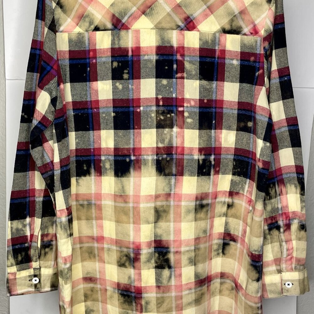 Fantastic Fawn Plaid Cotton Shacket Size Small - Picture 3 of 9